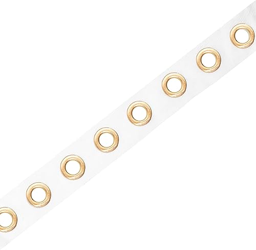 Miniatura 41 de Mandala Crafts The Yard - Cinta de ojales de color azul marino para corsé de ropa, 3 yardas de 0.315 in, cinta de ojales de acero inoxidable Cinta