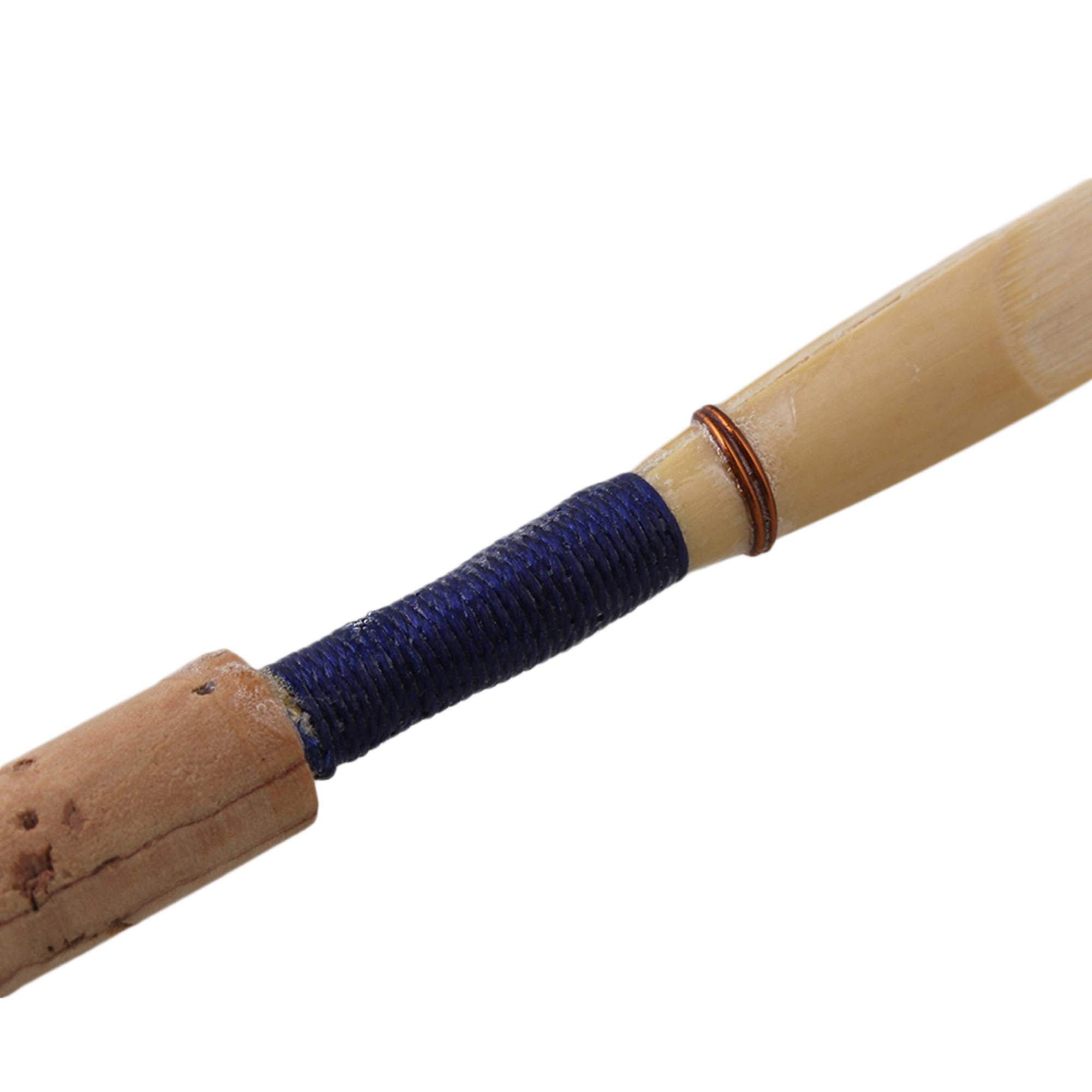 Yibuy 20 piezas medianas de 2.5 Oboe Reed piezas de instrumento de viento mediano con tubos