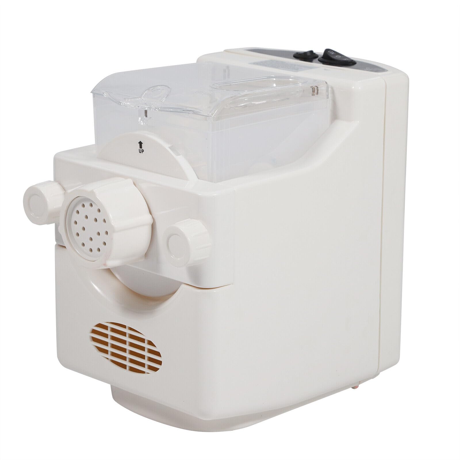 180W Profi Elektrische Nudelmaschine vollautomatisch Pastamaker 500g Kapazität,Kinder, ältere Menschen sind einfach zu bedienen, Schlüsselschalter, Automatik und Nudeln