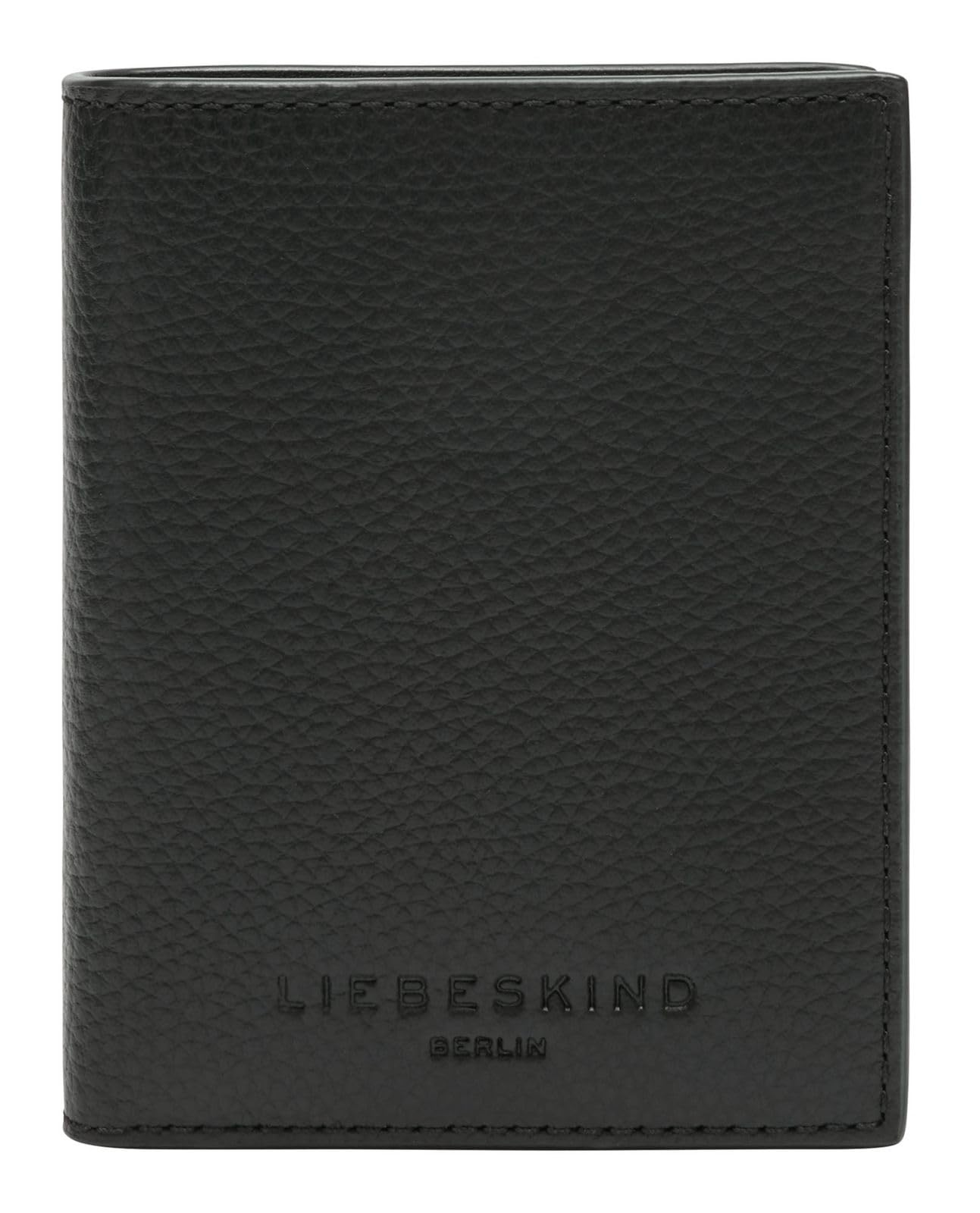 LIEBESKIND Berlin Leather Card case Hilla Small Pebble Arcie Card Etui Black