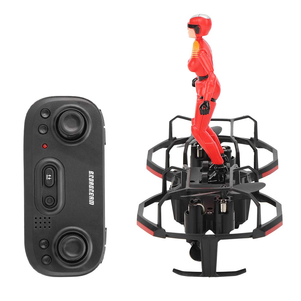 Drone Giocattolo Multifunzione RC, 2 Assi RC Stunt Parapendio Drone Altitude Hold Mode Drone Quadcopter(Rosso)