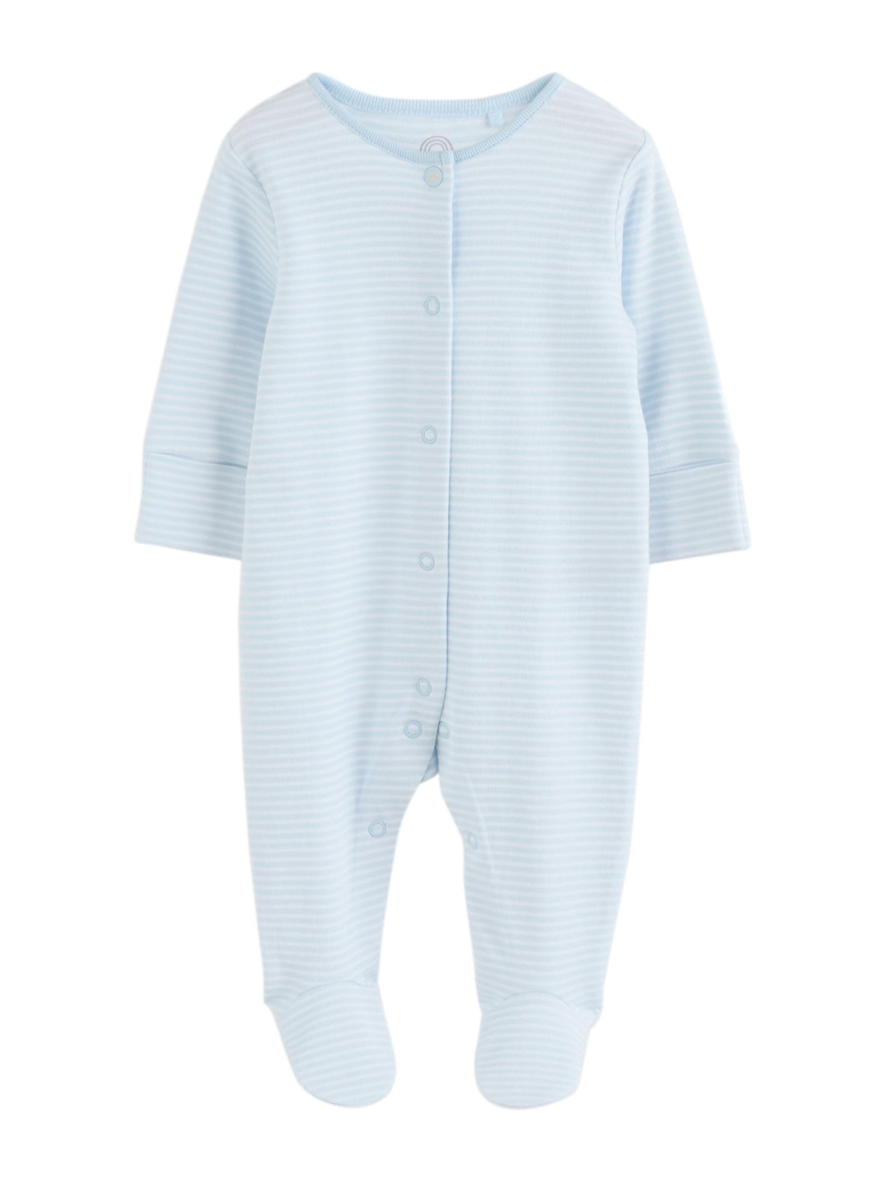 NEXT Bebés niño Pack de 7 Pijamas Tipo Pelele con Ositos para bebé Azul Newborn