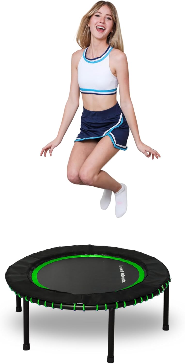 Original Bungee rebounder trampoline, integrated safety cover