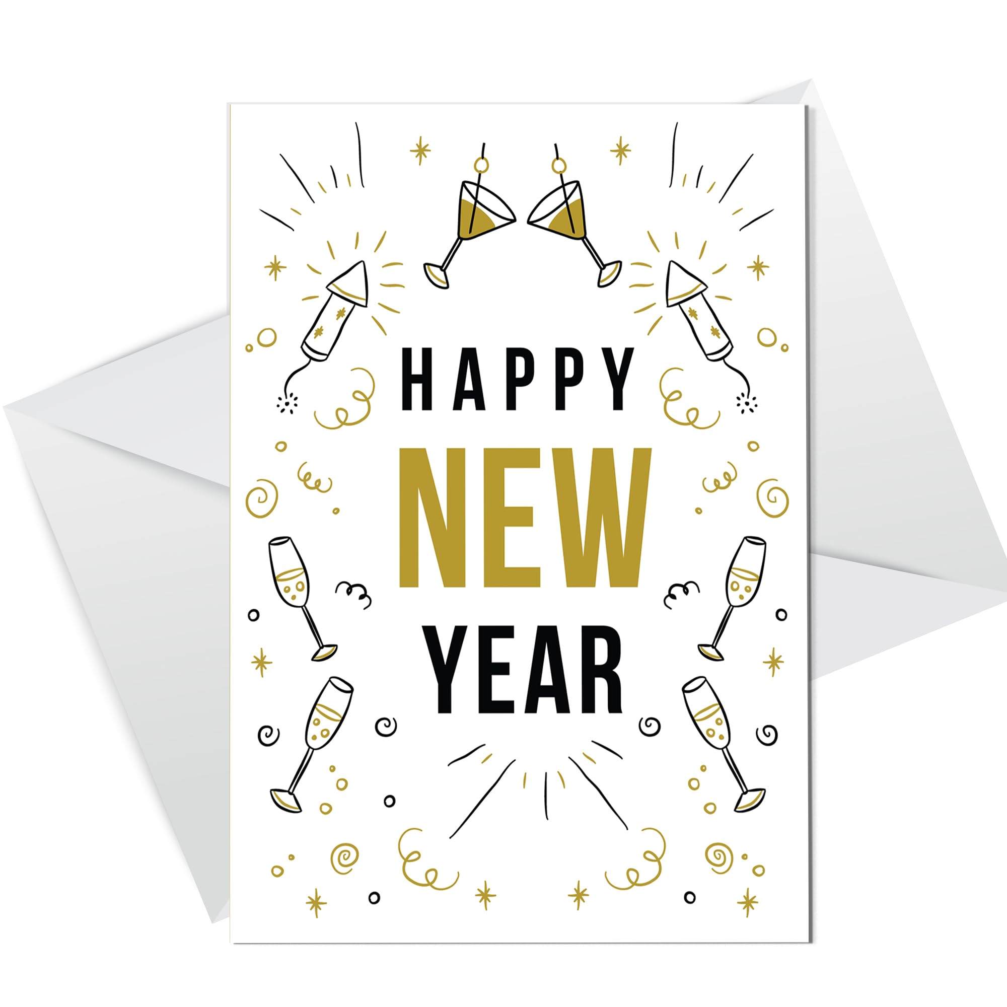 Happy New Year Card, Personalised Card, New Year Family Card