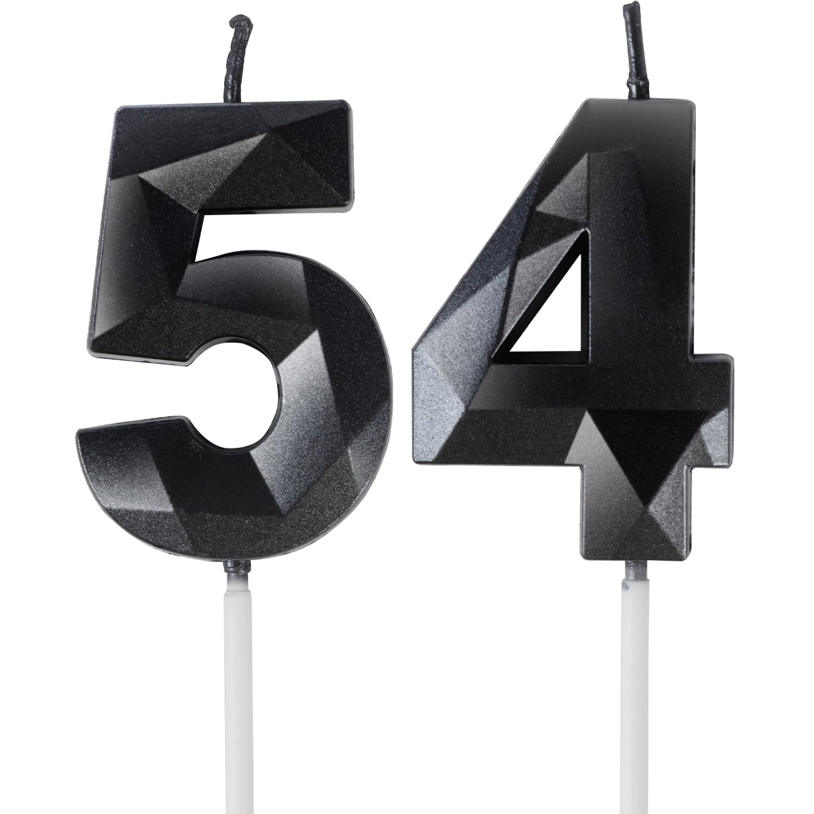 Yiran 50th Birthday Candles, Gold Number 50 Happy Birthday Candles, Cake Topper Decorations for Birthday Party, Wedding Anniversary Celebration Supply — view 137