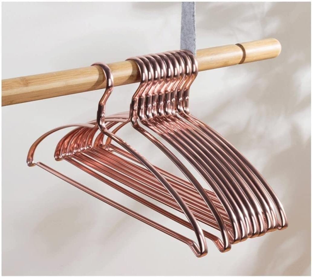 HCZKIUJY Coat Hangers Space Saving 5 Pack Aluminum Alloy Hangers For Clothes Rail And Closet hangers for clothes non slip