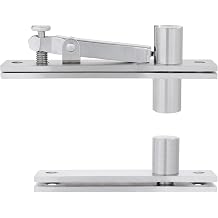 Pivot Door Hinges,Stainless Steel 360 Rotation Invisible Hinge for Bookcase, Murphy Door Hinges,Secret Door Hidden Hinges 100KG &360
