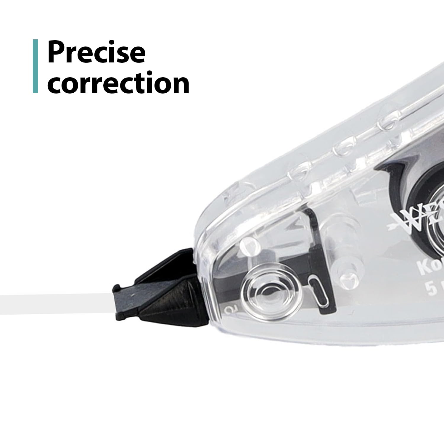 Westcott Rullo di correzione bianco 10 m x 5 mm preciso coprente scrivibile