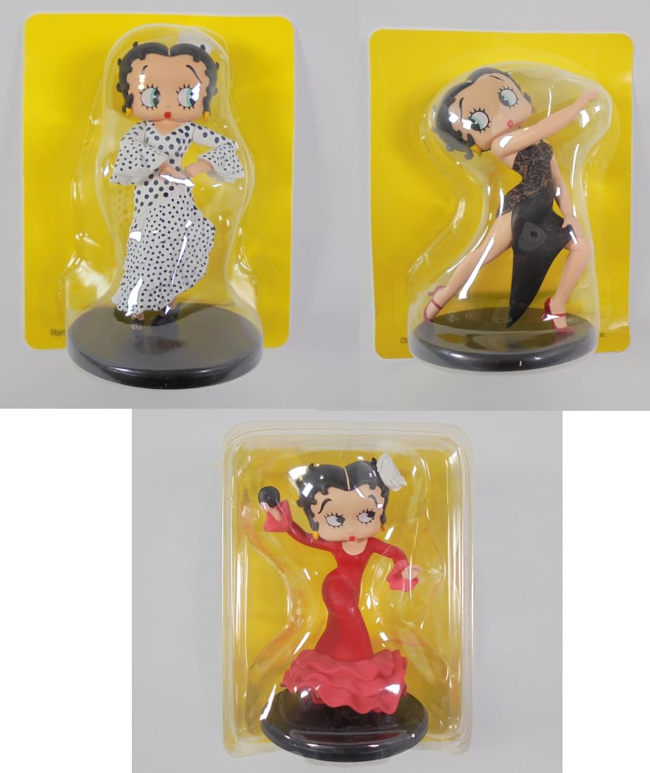 OPO 10 - Set Di 3 Statuette Betty Boop In PVC (12 Cm) - Collezione Danze: Flamenco, Tango Argentino E Sevillana (LBB1) - 2