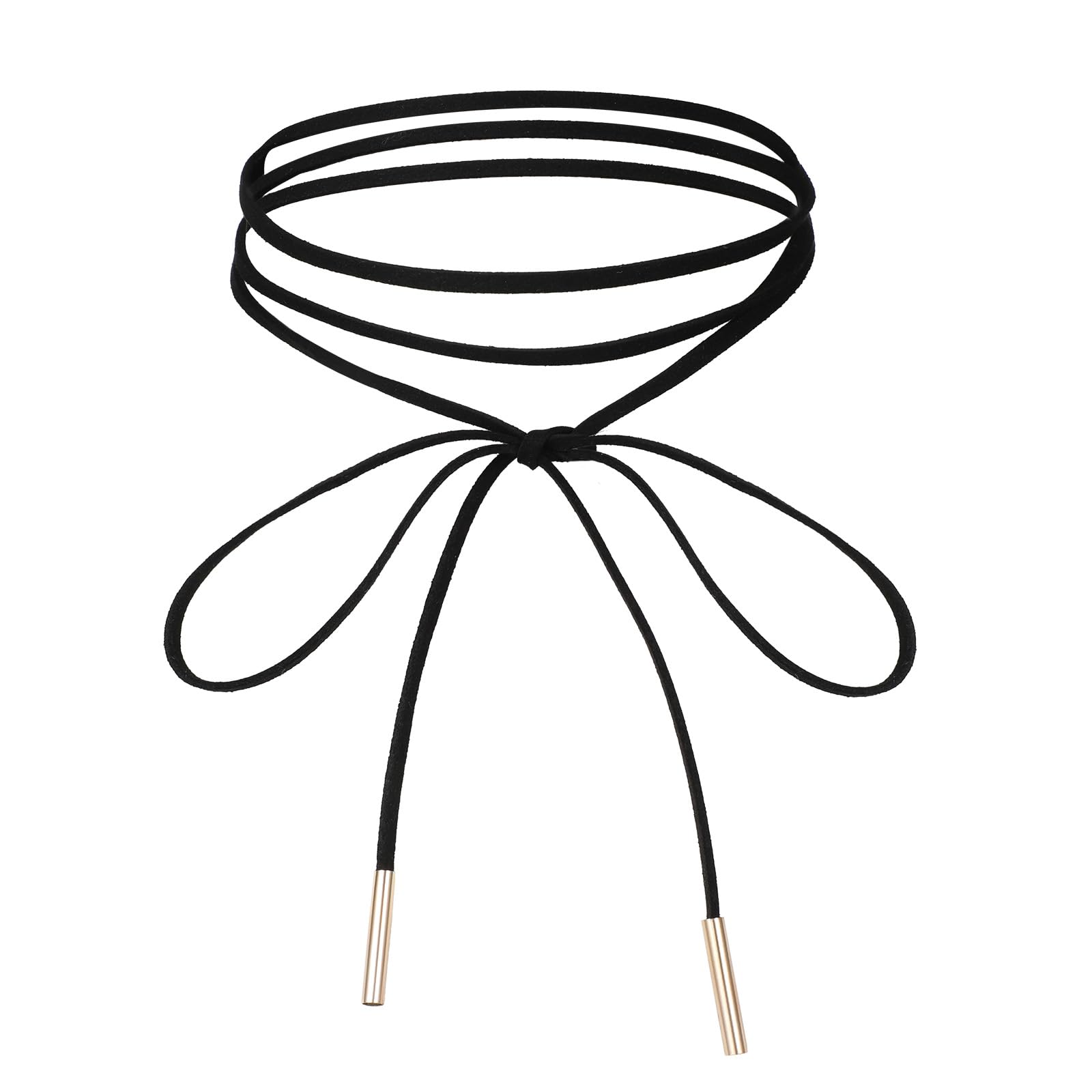 1 x długi naszyjnik typu choker dla kobiet, naszyjnik damski, welurowy, czarny, gotycki naszyjnik z kokardką, styl vintage, na urodziny, Halloween, Boże Narodzenie