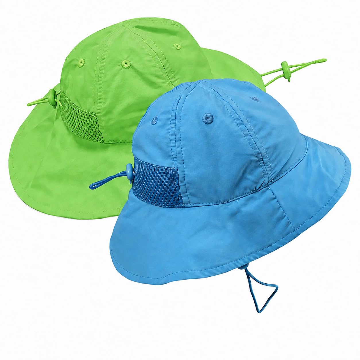 N'Ice Caps Pack de 2 gorros solares transpirables con protección UV SPF 50+ - verde - 4-6 años