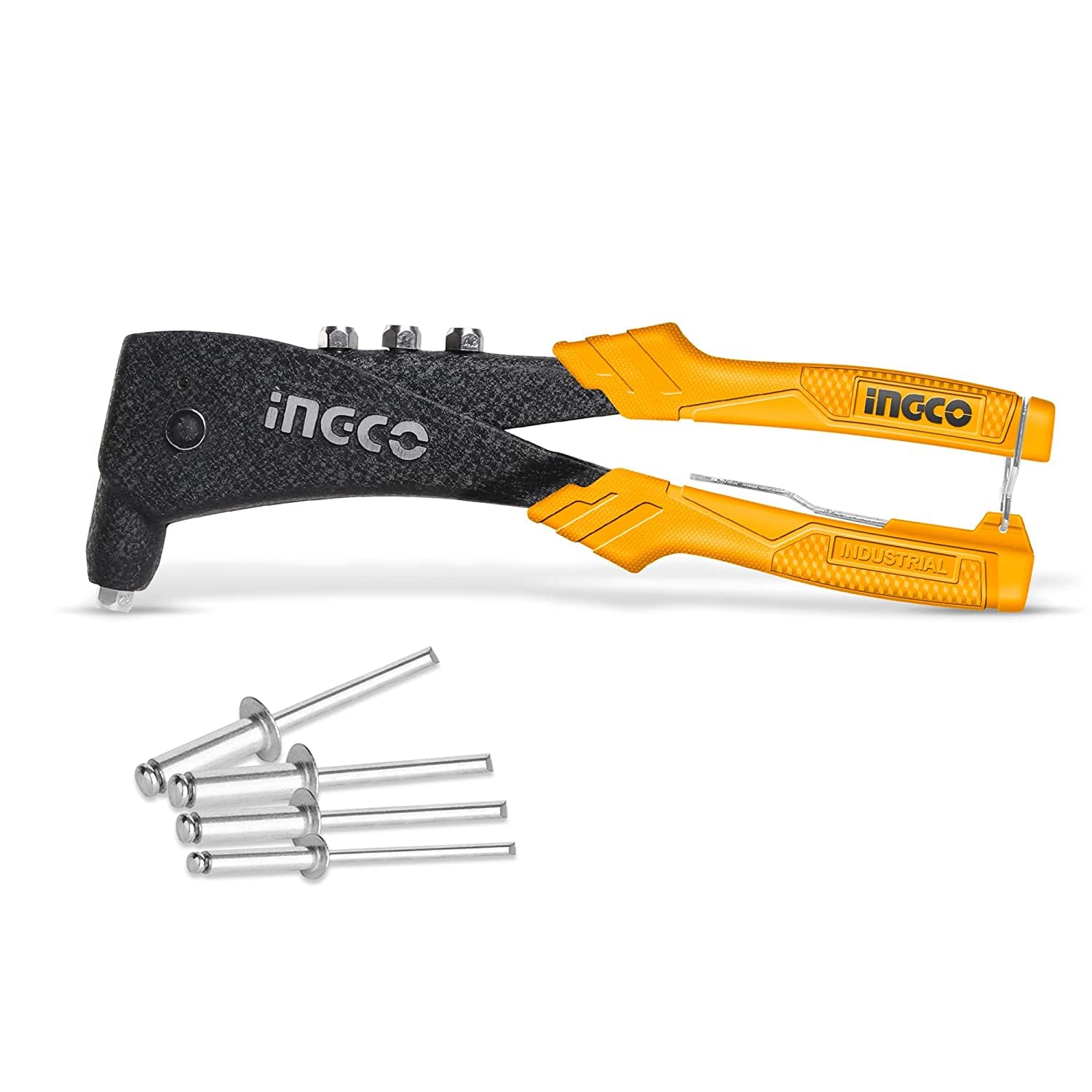 INGCO Hand Riveter, Aluminium Alloy Body, Heavy-Duty Hand Riveter, Applicable 4 Size Rivet Heads (2.4mm, 3.2mm,4mm,4.8mm), Hand Riveter Set for Metal (B0D5V61VT5) Amazon Price History, Amazon Price Tracker