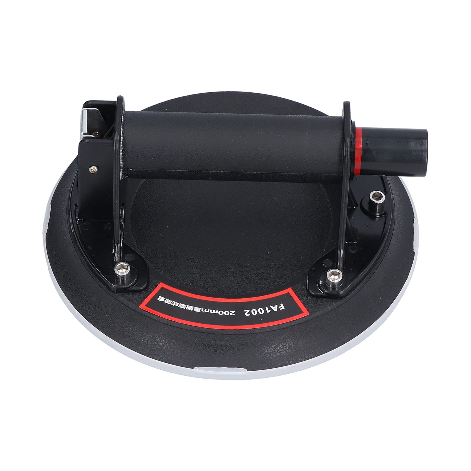 Vacuum Cup Hand Lifter Glass Tile Furniture Equipment Large Diameter 8in 220kg Lifting Force Black