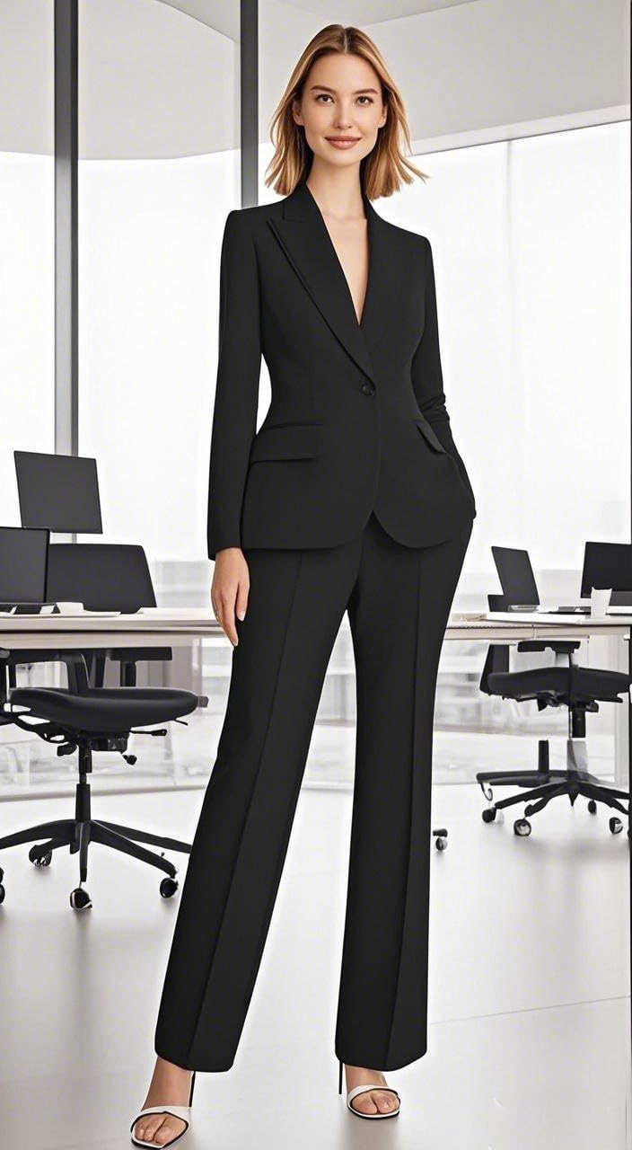 2 pezzi pantaloni da donna abiti eleganti slim fit abiti da lavoro professionale abbigliamento casual