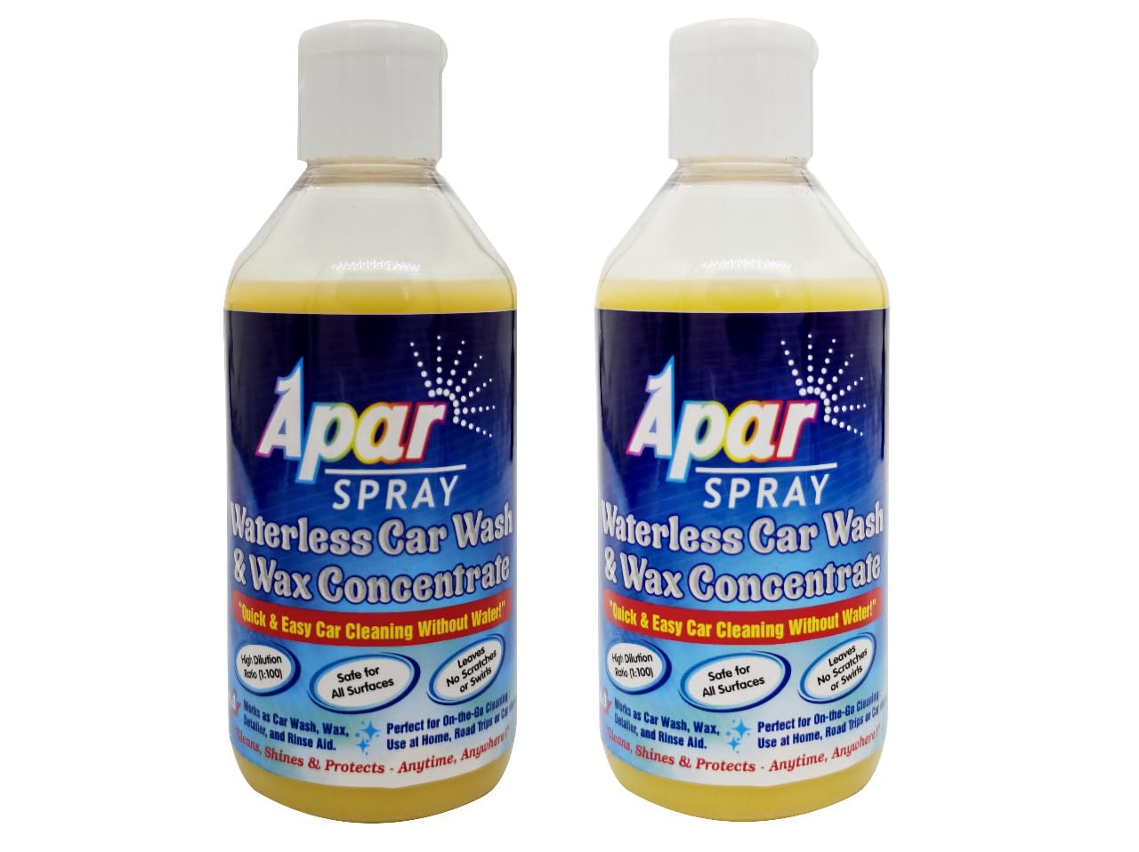 APARSPRAY Waterless Car Wash & Wax Concentrate -200 Gms (Pack of 2), with Microfiber Cleaning Cloth (250gsm) | Carnauba Wax Dry Car Wash Dilutable 100 Times.-image-13