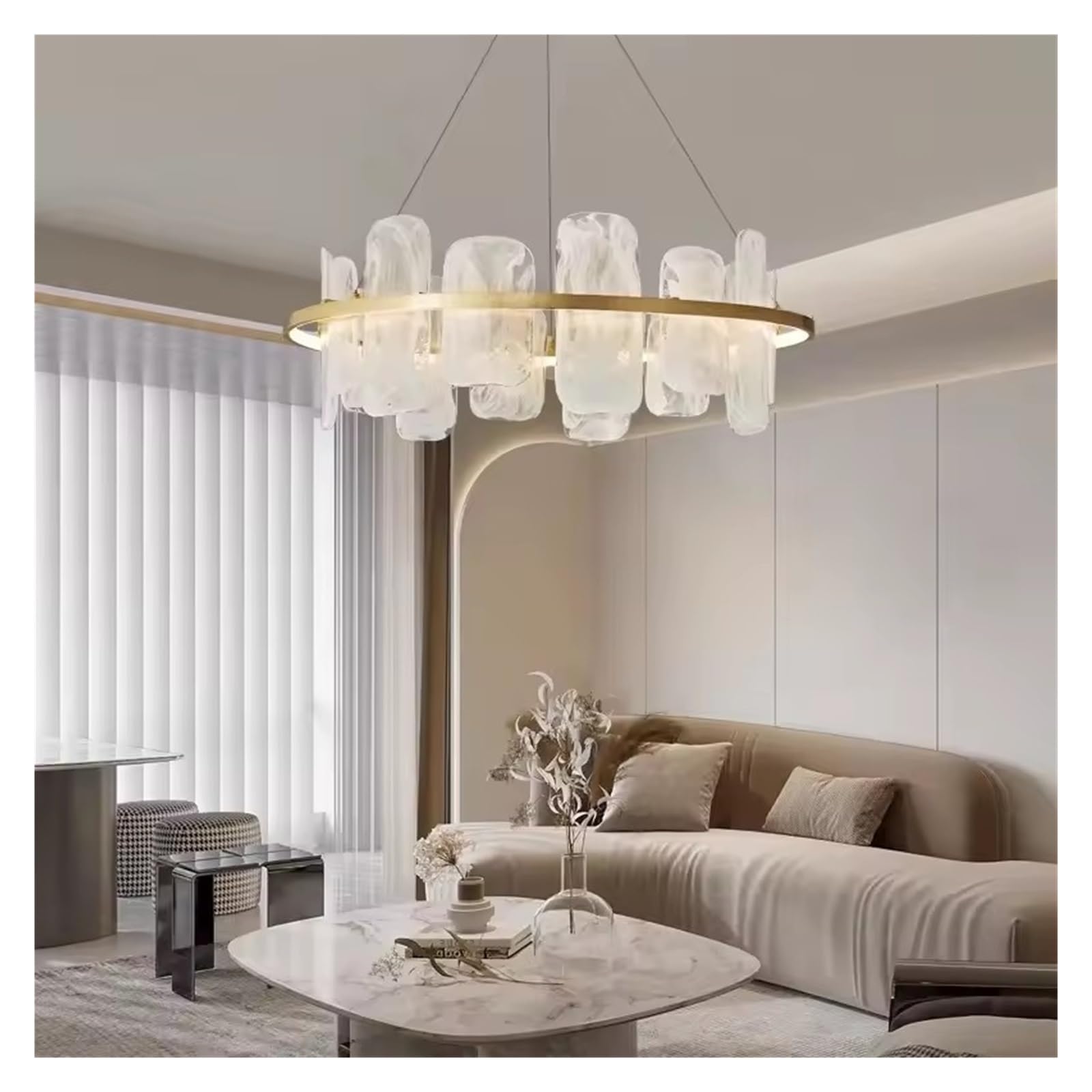 LYMSXAZOU Nordic Home Decor Dining Room Pendant Lamp Lights Indoor Lighting Ceiling Hanging Light Chandelier Lamps for Living