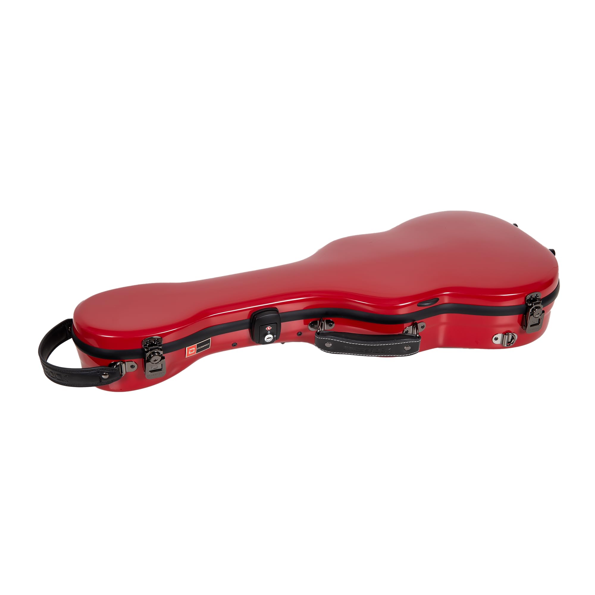 Crossrock CRF2030TURD Étui pour ukulélé ténor – Convient pour ukulélé ténor jusqu'à 68,6 cm – Coque Rigide en 100% Fibre de Verre avec loquets de Marque, Serrure TSA, Compartiment pour Accessoires et