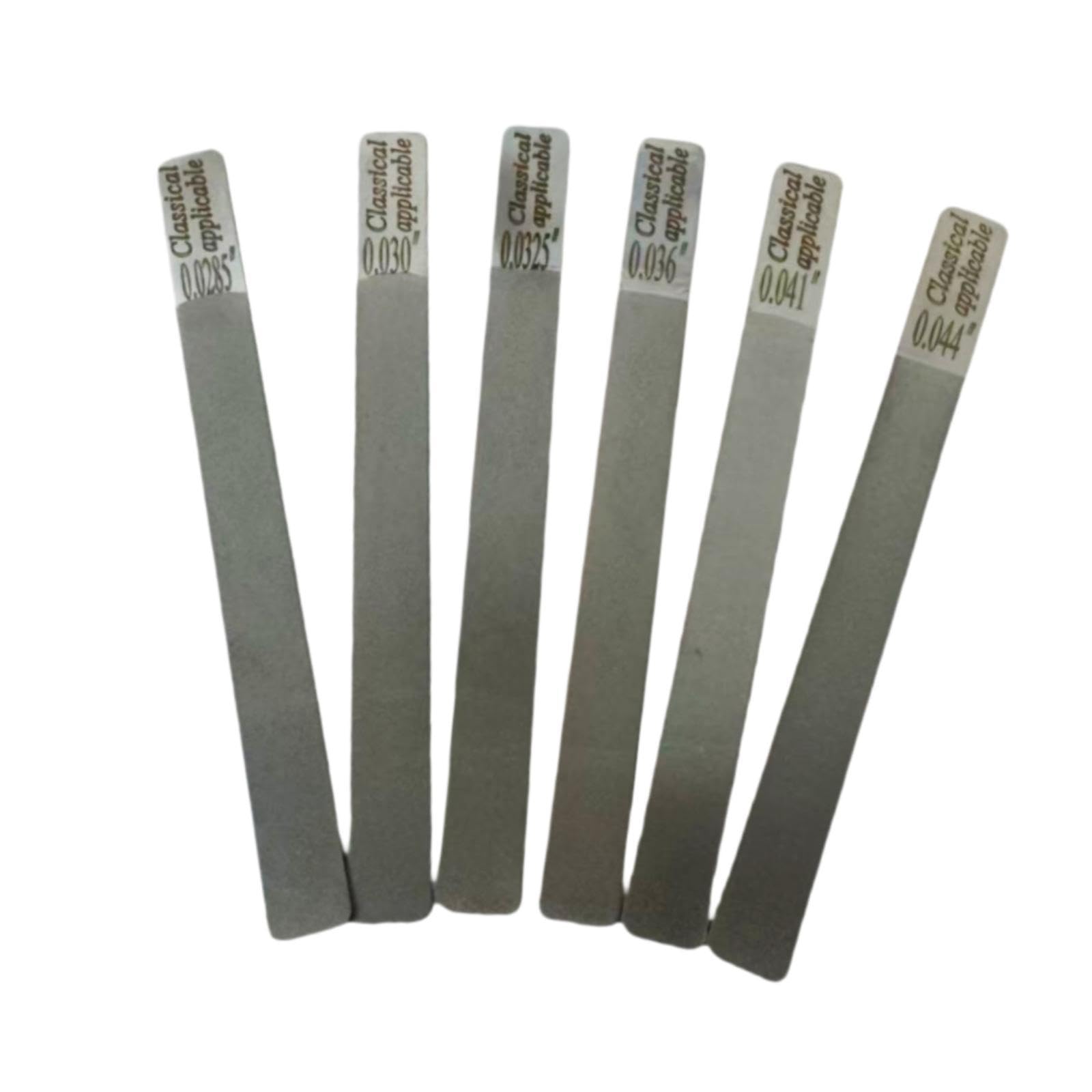 Lot de 6 Limes pour Sillet de Guitare, Outils Professionnels pour Amateurs et Professionnels.