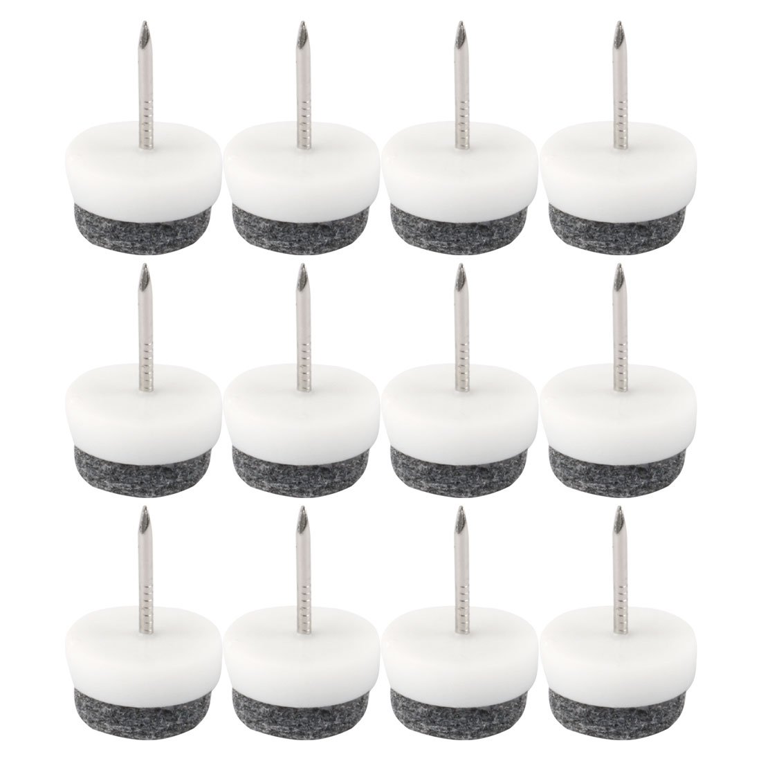 Family Table Chair Furniture Feet Legs Floor Protector Guard Felt Pad Nails 16mm Diameter Pack of 12 id