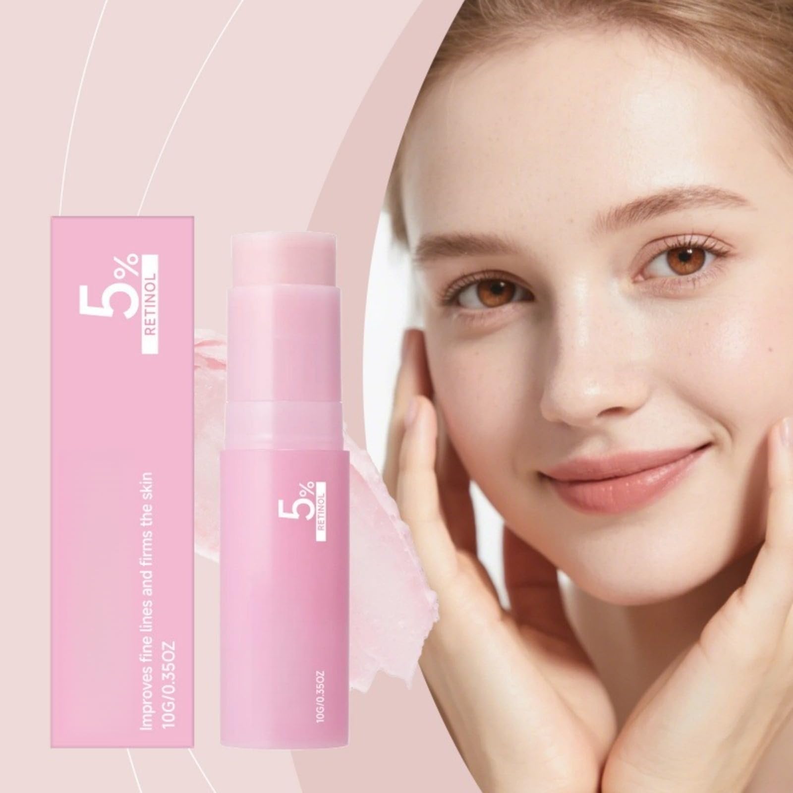 (5 sztuk) Pink Collagen Volume Multi Balm Stick, zmiękcza drobne linie, ujędrnia skórę Nawilżający podkład pod makijaż do twarzy, nielepki nawilżający wchłaniający Rapinde do ust,