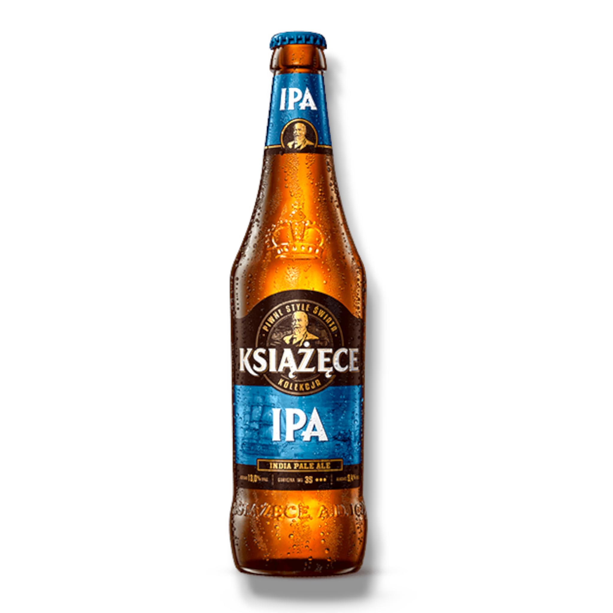 Książęce IPA 24 x 0,5l -Indian Pale Ale aus Polen mit 5,4% Vol.-Inklusive Haus der Biere Berlin Bierdeckel