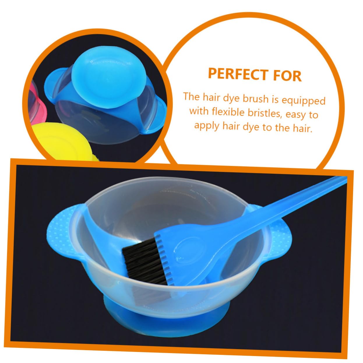 Ipetboom 5 Juegos De Cepillo De Tinte Para El Cabello Kit Para Teñir El Cabello Cuencos Para Mezclar Tinte Tazón Para Teñir El o Tazón Para Colorear Para El o Para
