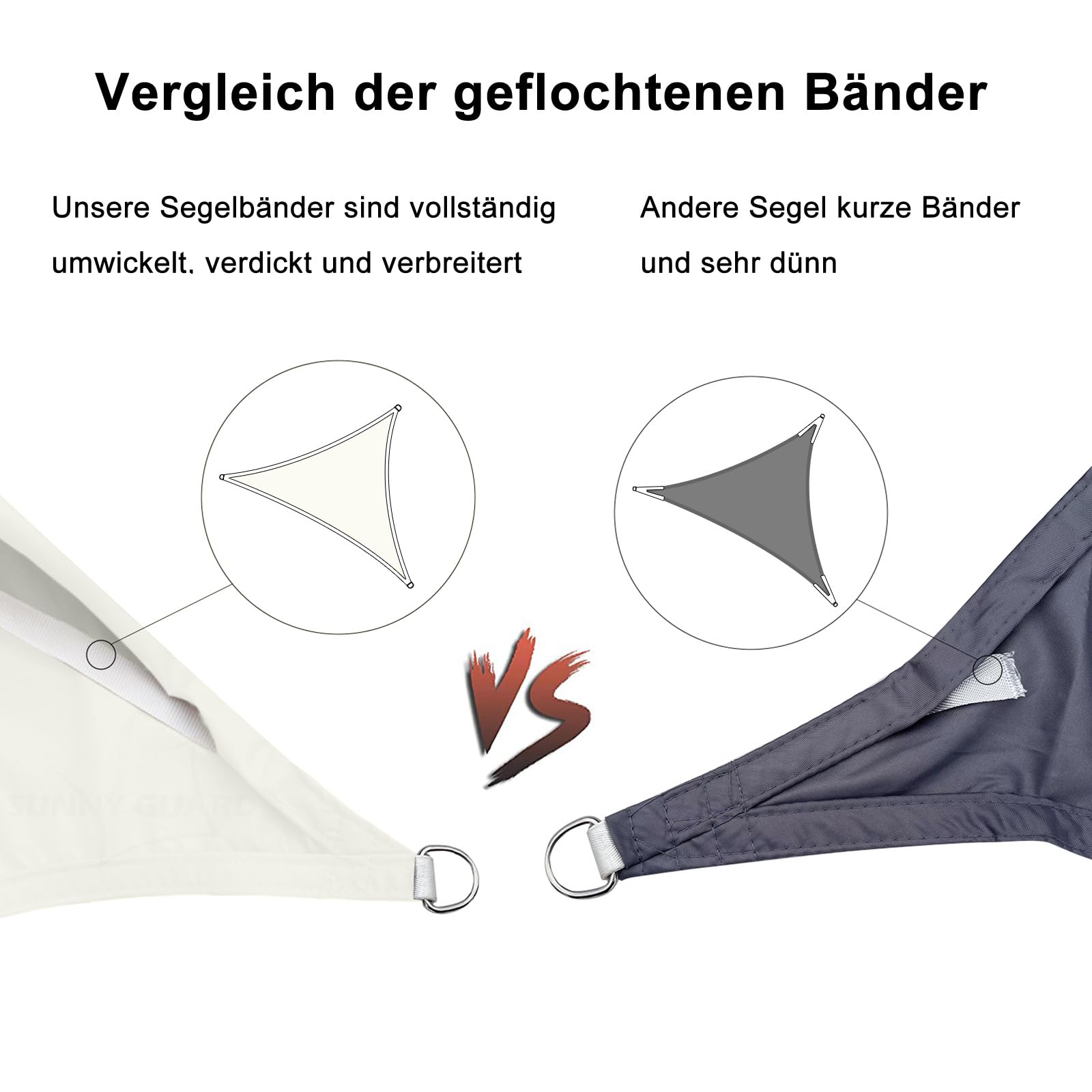 sonnensegel dünn SUNNY GUARD Wasserdicht 3x3x4.25m Dreieckig Sonnenschutz Wetterschutz Segel Baldachin UV Schutz für Balkon Terrasse Garten, Creme Stuck Clutch Pedal... Replacing Brand_Kia Breite:280 cm