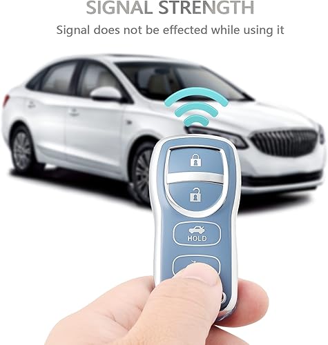 Miniatura 5 de OFFCURVE Funda protectora completa de TPU para llave de automóvil Nissan Xterra Titan Armada Frontier Quest Sentra Infiniti FX35 FX45 QX4 3 Botones