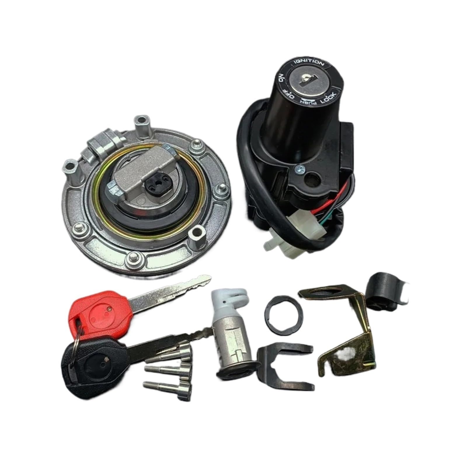Bloqueo De Encendido para CBR600 CBR600F PC35 1999-2006 F4 F4I 2001-2006 CBR600RR 2003-2006 Interruptor De Bloqueo Ignición Tapa Gas Set Llave Cerradura