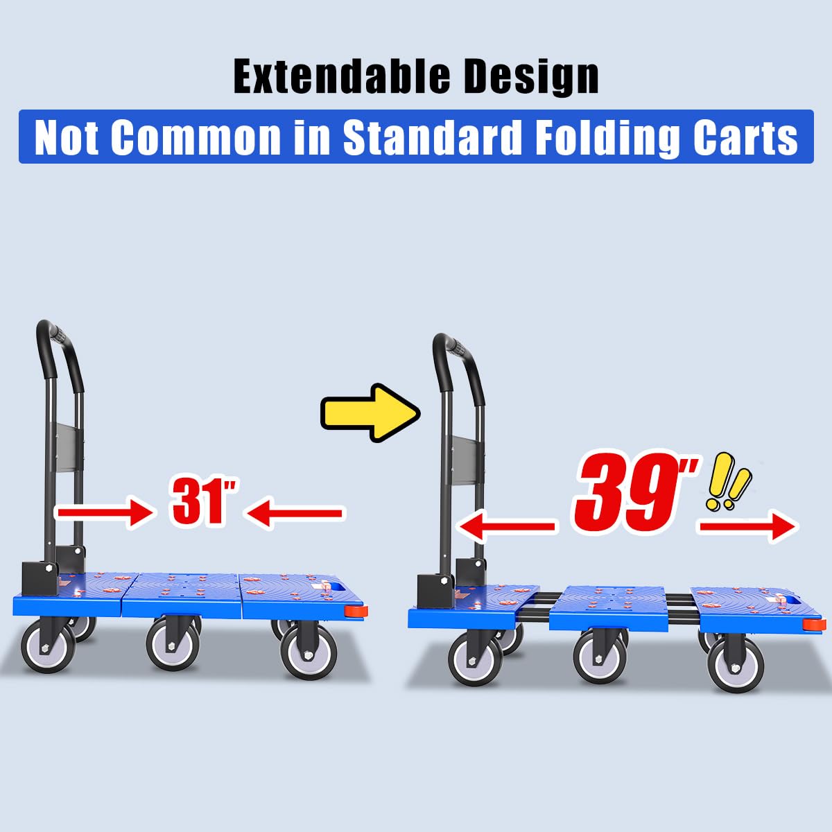 Heavy Duty Folding Platform Cart - 1323 lbs Capacity -3 Heavy Duty Folding Platform Cart - 1323 lbs Capacity -3