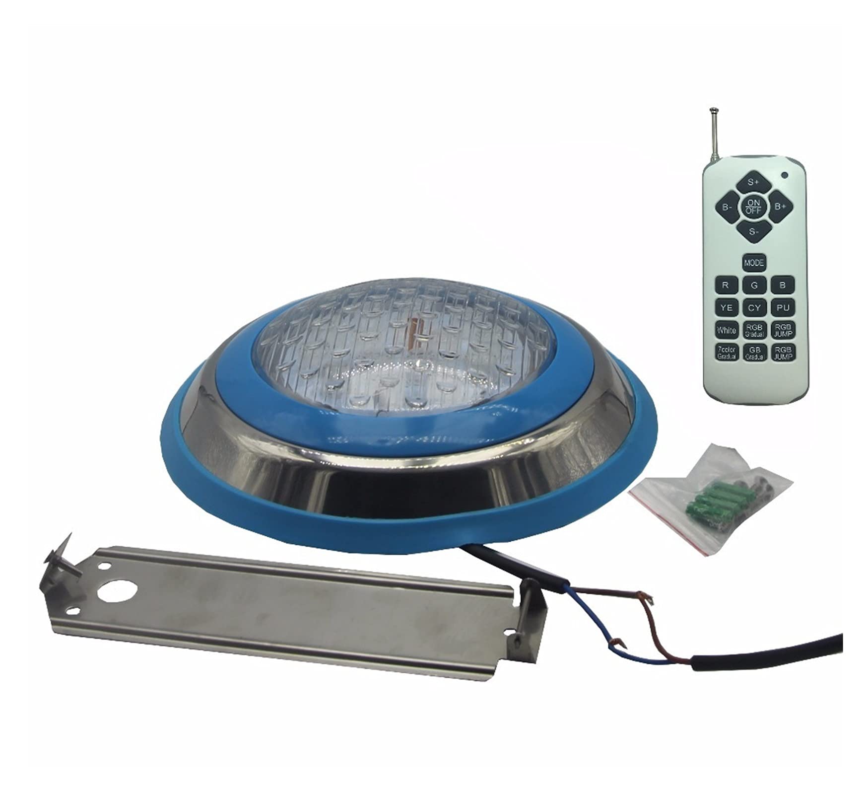 Światła do stawu Żarówki LED Basen IP68 Wodoodporne podwodne światła 12 AC/DC Oświetlenie fontanny RGB z pilotem 18 W 36W 45W 54W do kąpieli, dyskoteki, stawu, basenu, zabawek do kąpieli dla dzieci