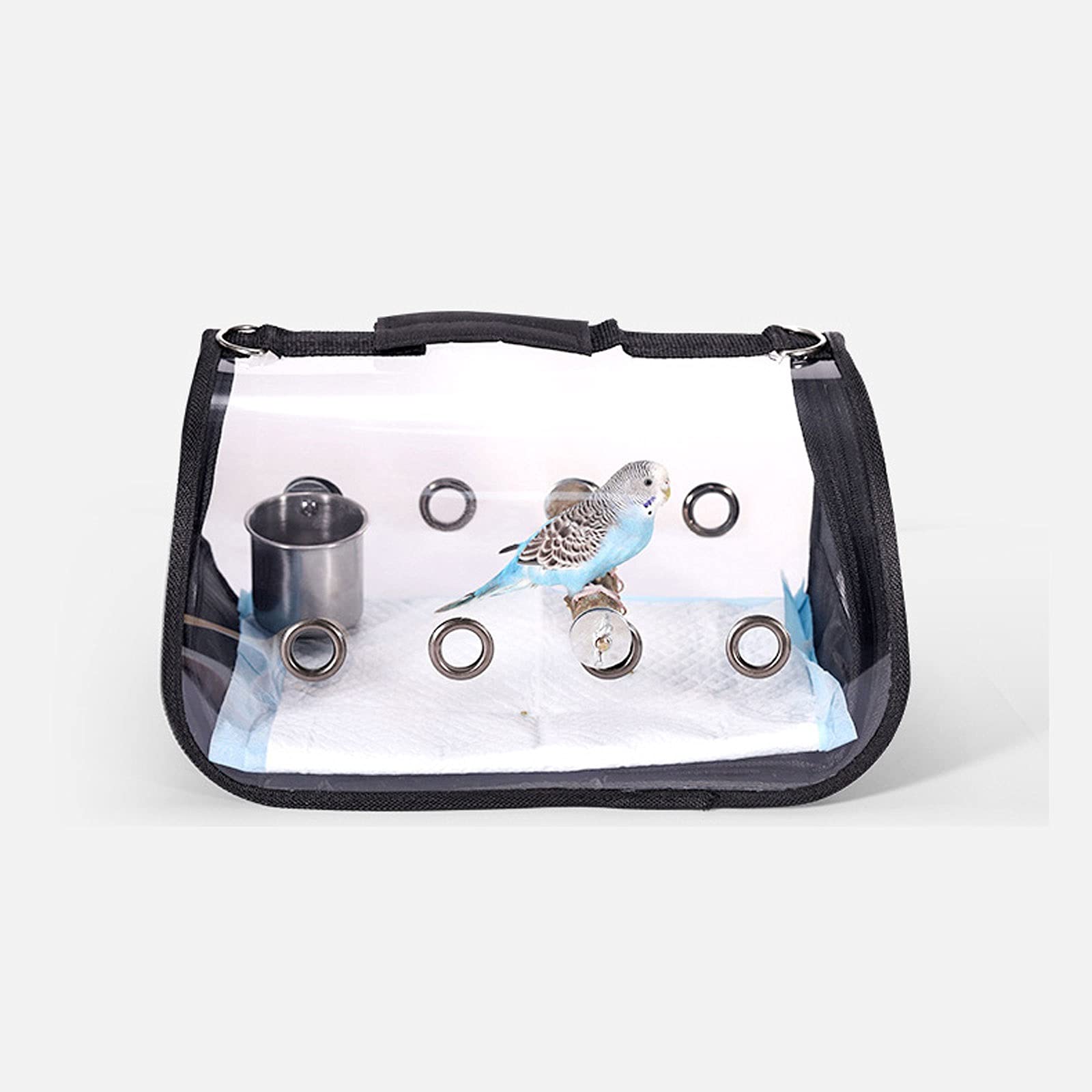 Jaula de Vuelo para pájaros y Loros, Jaula de Viaje Transparente y Transpirable, Jaula de Viaje Ligera para Mascotas y pájaros, Jaula para pájaros
