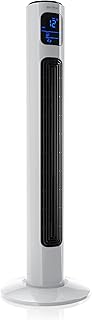 Brandson - Ventilateur tour avec moteur CC 12 vitesses - Mode ECO - Ventilateur colonne - 96 cm - Minuterie + 4 modes de fonctionnement + 70° OSZ - Télécommande incluse - Très silencieux