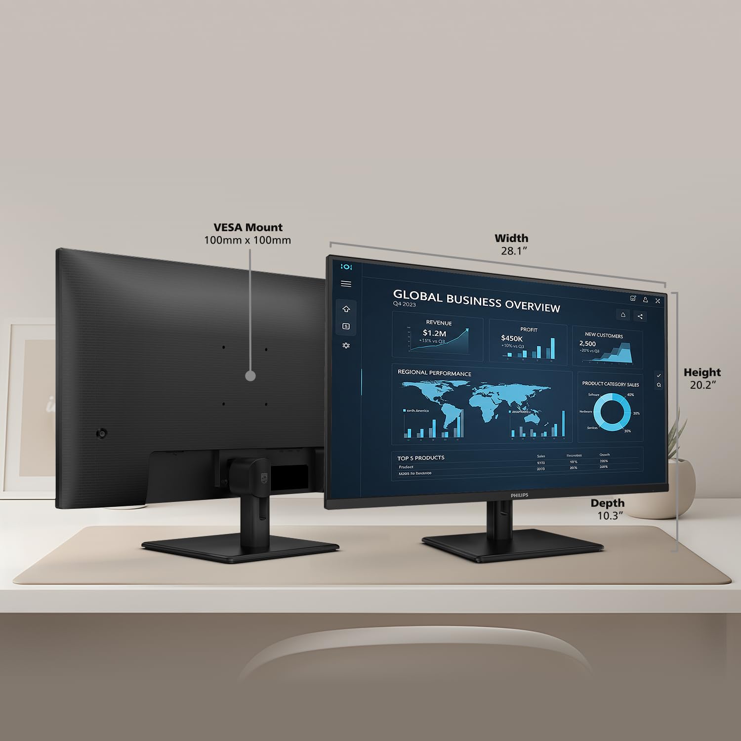 Philips 32 Inch Computer Monitor FHD 100Hz VA, 32E1N1100L view 6