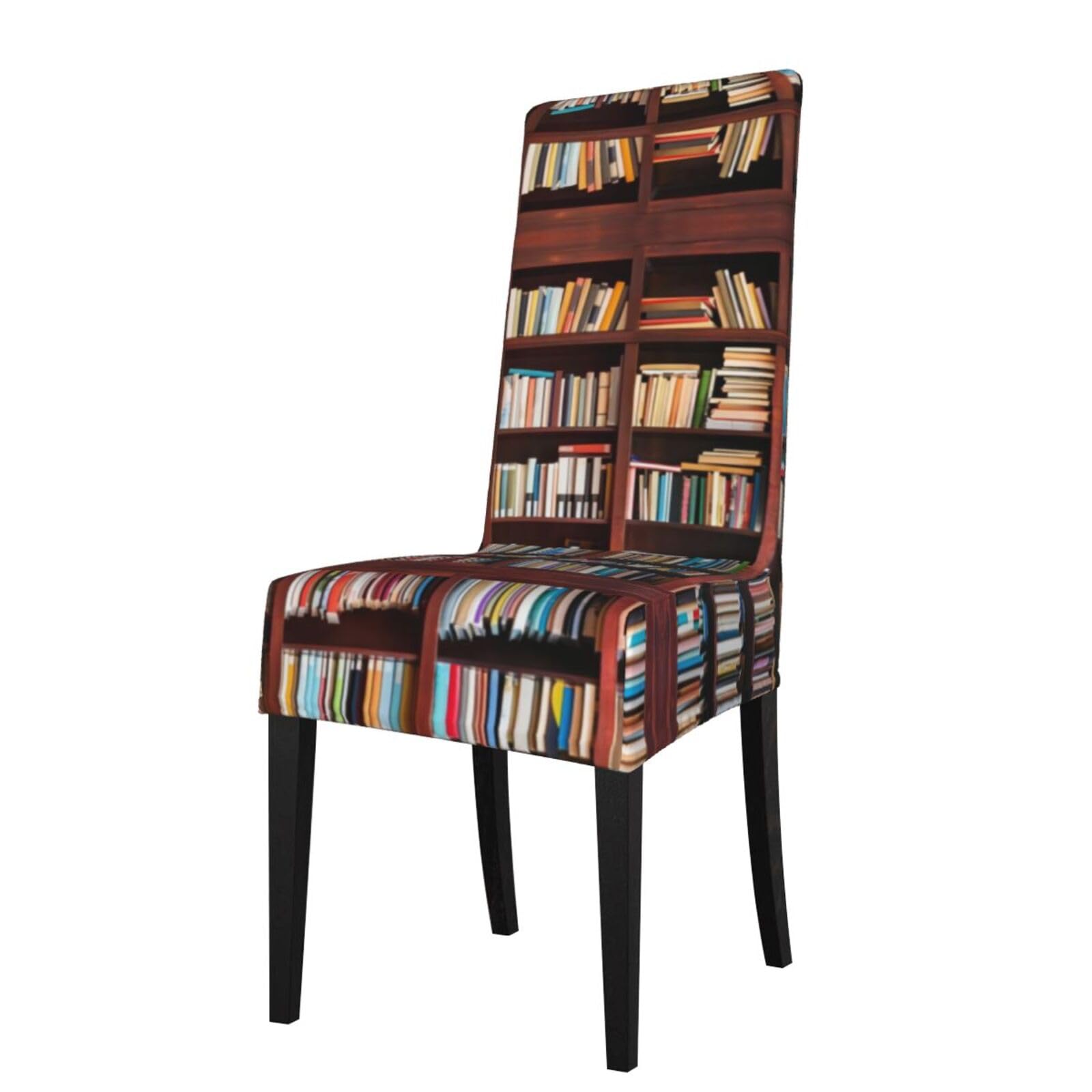 YYHWHJDE Books Prints Protection Cover for Dining Chair – Stretchable Slipcovers for a Refreshing Dining Room Makeover