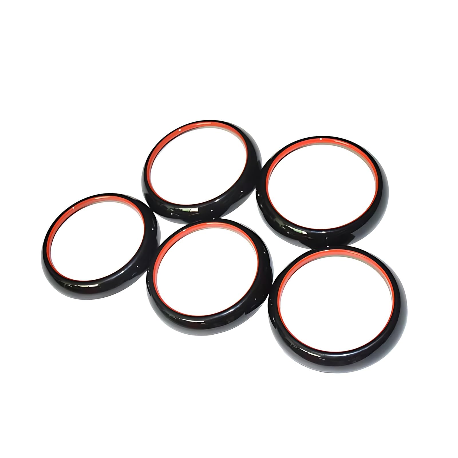 Copertura Bocchette Compatibile Con Benz Per A-Class W176 2013-2018 Anello Di Rivestimento Della Presa D'aria Del Cruscotto Dell'auto Copertura Decorativa Adesivo