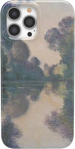Casely Funda para iPhone 13 Pro Max  La mañana de Monet  The Met Museum  Funda clásica compatible con MagSafe