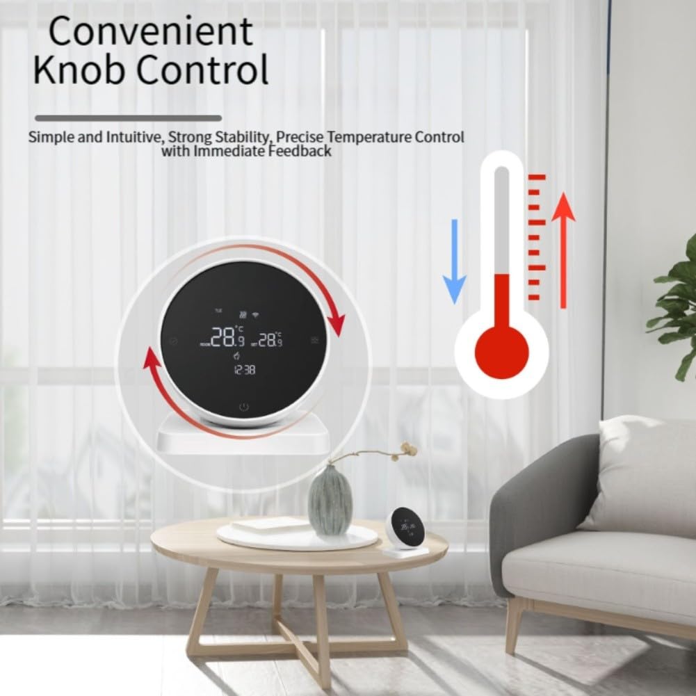 Regolatore di temperatura WiFi per scaldabagno a gas Tuya, modalità di programmazione manuale, controllo di gruppo, 15-95°C