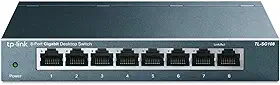 Switch TP-Link TL-SG108, Gigabit, 8 portas 10/100/1000Mbp
