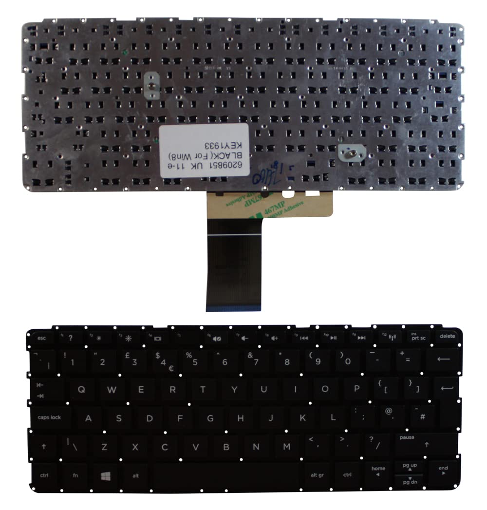 Clavier pour ordinateur portable HP Pavilion 11-e100eb de remplacement AZERTY Keyboards4Laptops - 2