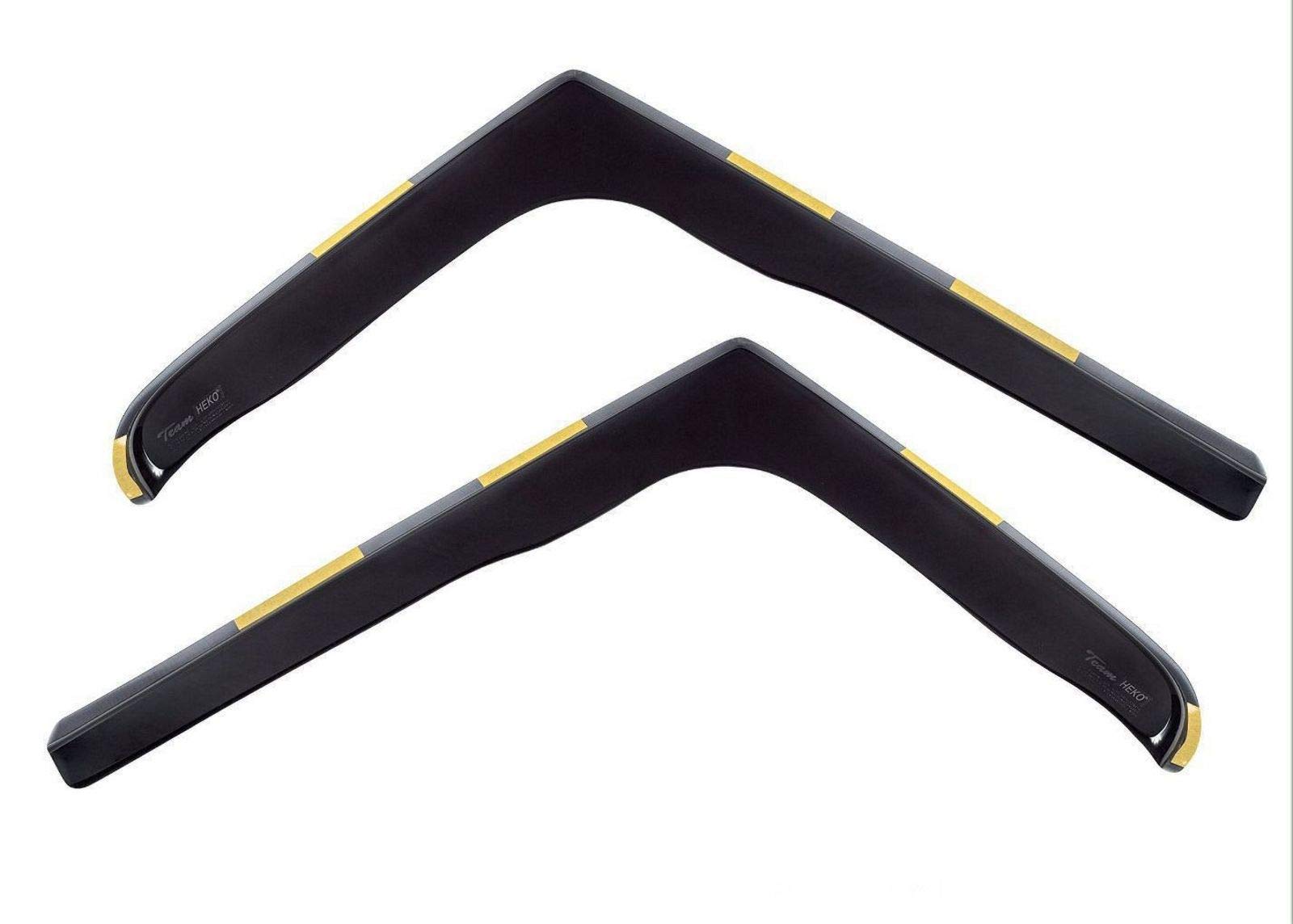 J&J AUTOMOTIVE | Heko Deflecteurs D'air Déflecteurs De Vent Compatible Avec 406 4P. Berlina 1995-2003, Ensemble 4 Pcs, Aérodynamique, Montage Facile