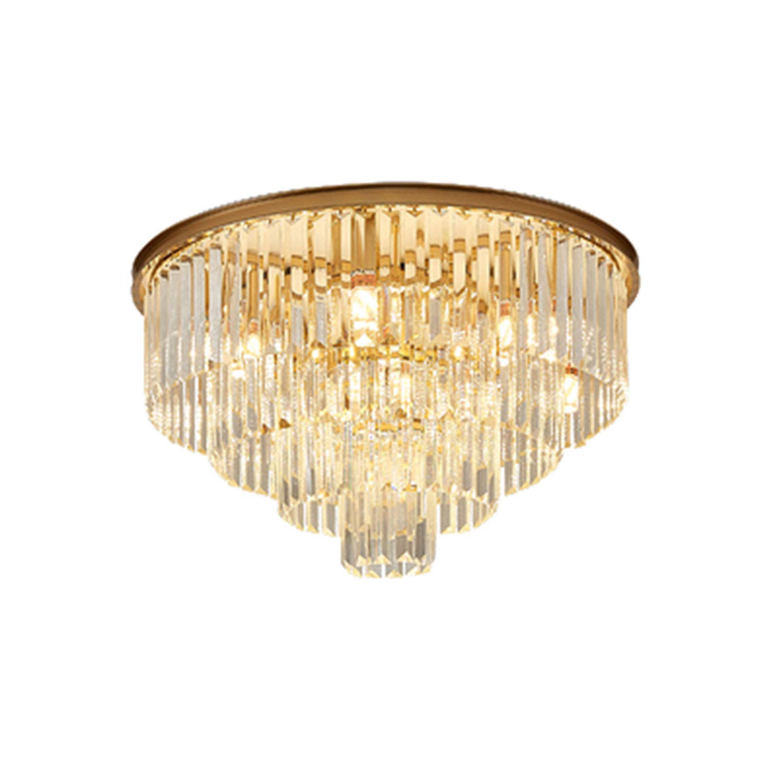 Lustre en cristal pour couloir et bar chic, luminaire suspendu de salon moderne