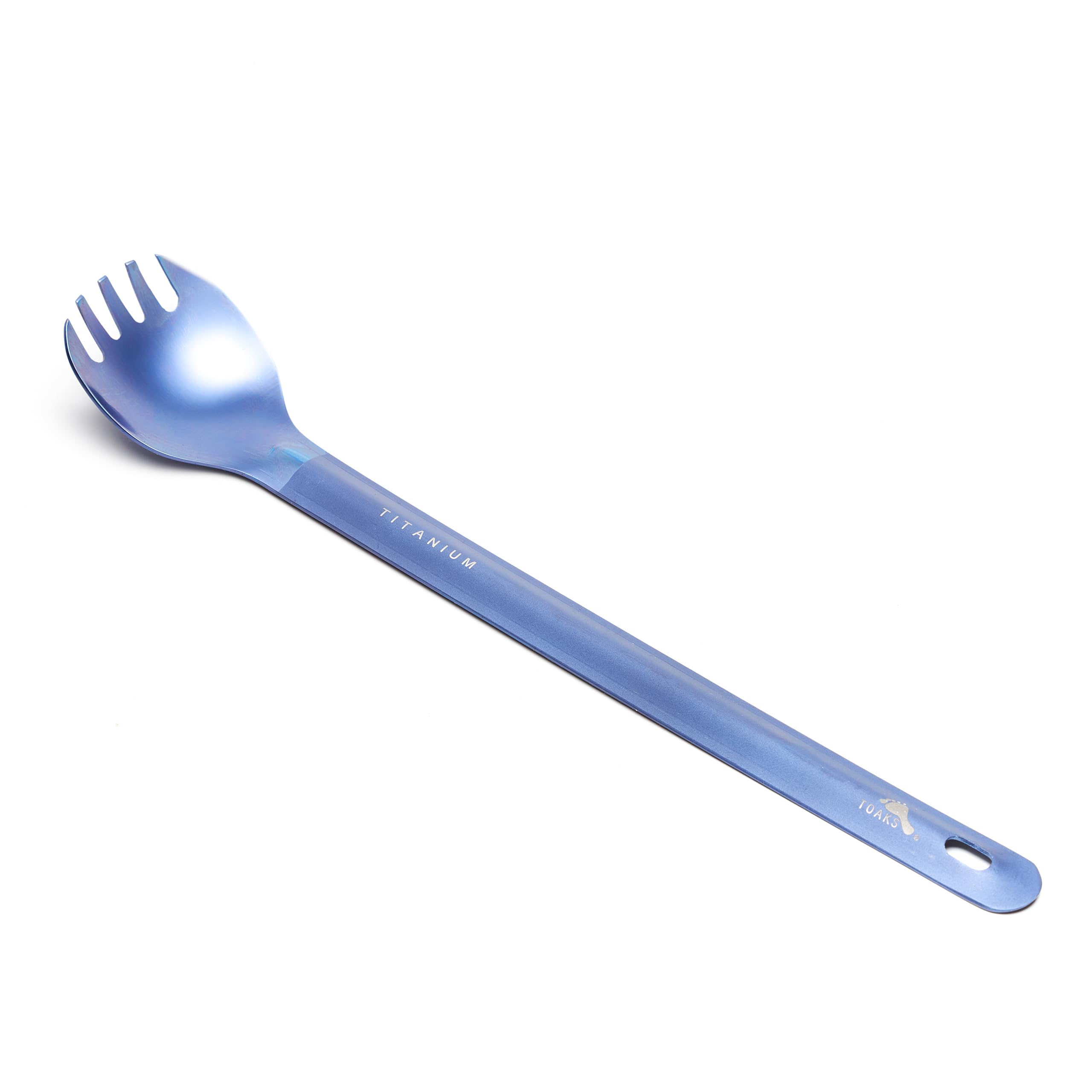 Lue × ULTRA HEAVY SPORK Amazon.com: TOAKS Titanium Long Handle Spork with Polished Bowl (Blue)