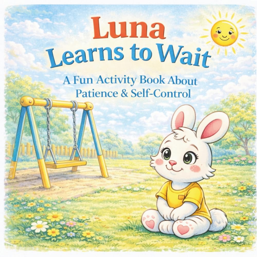 Luna Learns to Wait: A Fun Activity Book About Patience & Self-Control (Luna Emotional Skills Series)