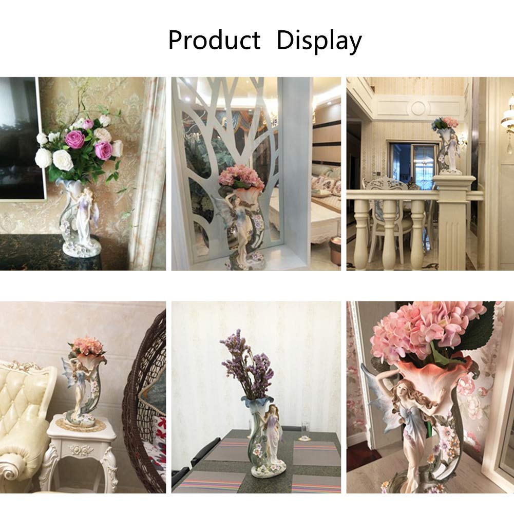 Blumen-Fee-Statue, Figur, Feengarten, Fantasy-Sammler, Skulptur, Ornament, Wohnzimmer-Dekoration (der große Baum daneben kann auch als Vase verwendet Werden) a/a