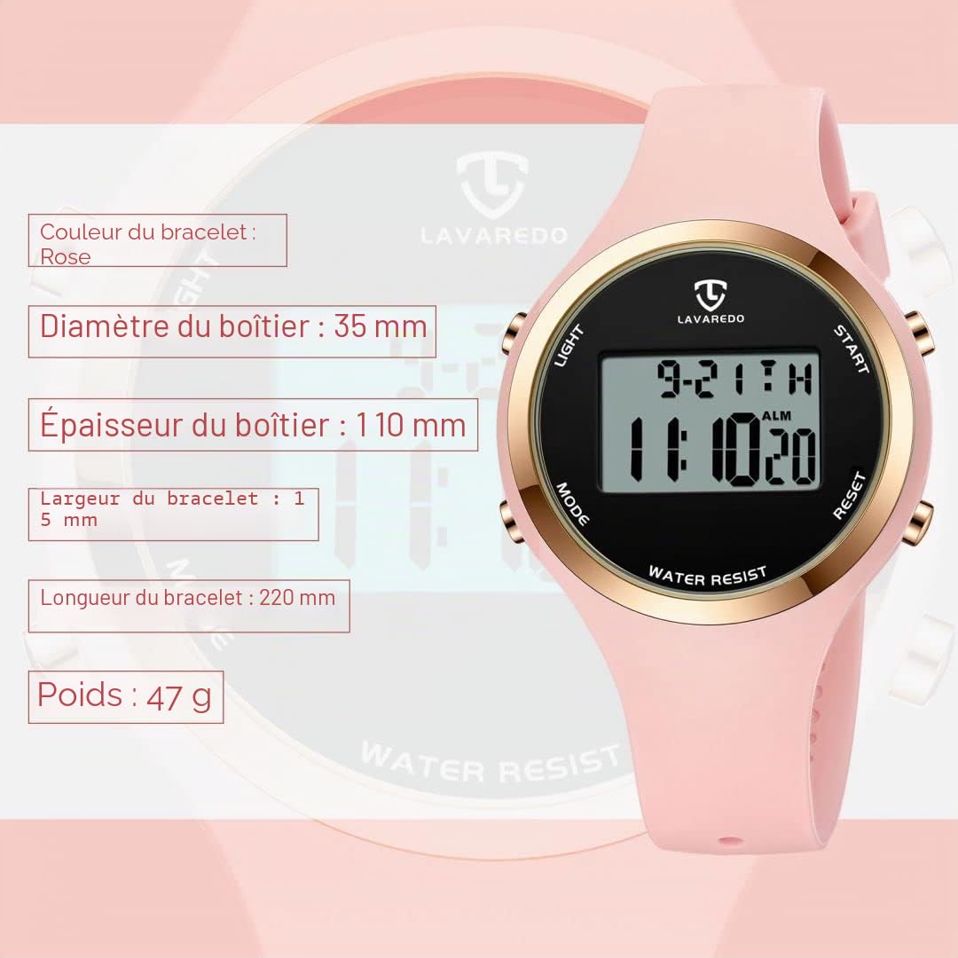 BEN NEVIS Montres pour Enfants, garçons et Filles, Montre numérique de Sport Multifonction étanche avec lumière LED, Alarme, Calendrier et Date pour Enfants