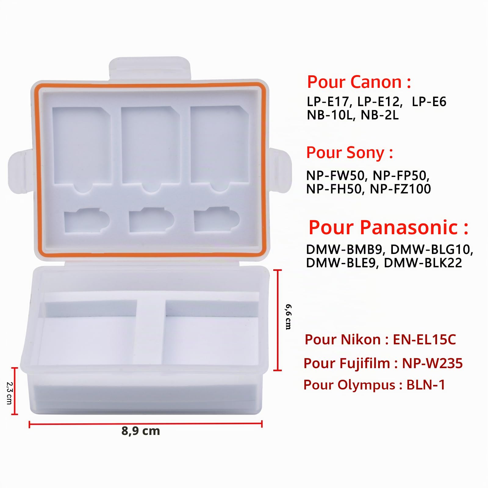 Batmax EN-EL14 EN-EL14A Batterie et Boîtier de Stockage de Batterie & Carte mémoire Compatible avec Nikon Coolpix P7000 Coolpix P7100 Coolpix P7700 D5100 D5200 D5300 D3100 D3200 D3300 D3400 D3500, DF