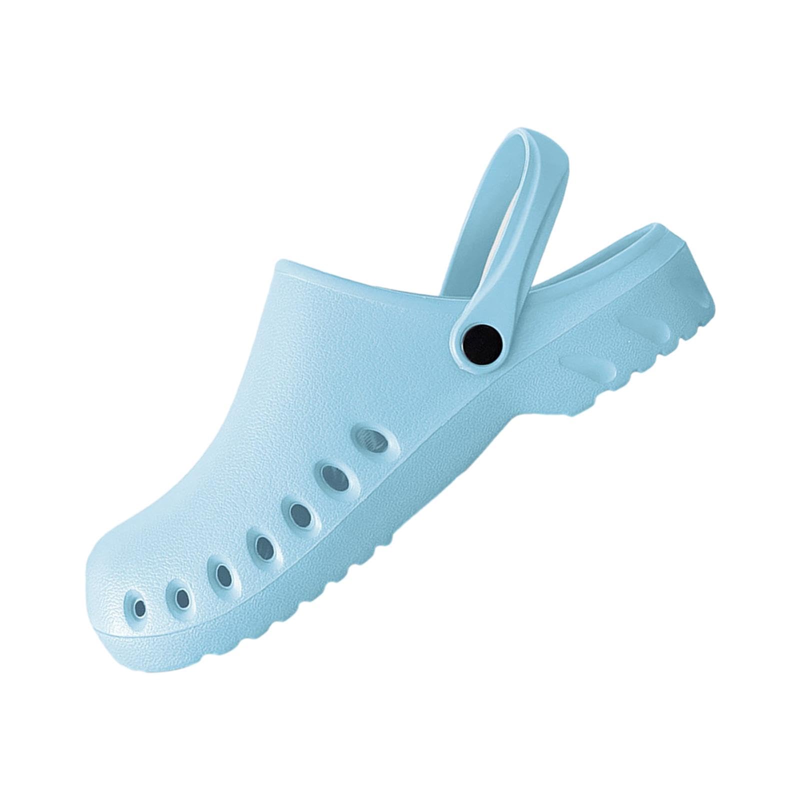 snappsy Nursing Clogs Breathable Sandals Casual Garden Workwear for Women Work Shoes 37 38 Blue-picture-10