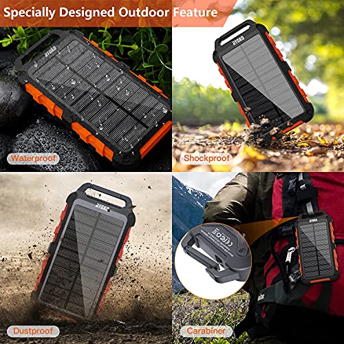 Ryoko-Solar-Charger-Power-Bank-20000mAh-Solar-Phone-Charger-with-Dual-USB-5V-Output-10-LED-Flashlights-Waterproof-Outdoor-Battery-Pack-for-iPhone-Samsung-Tablet