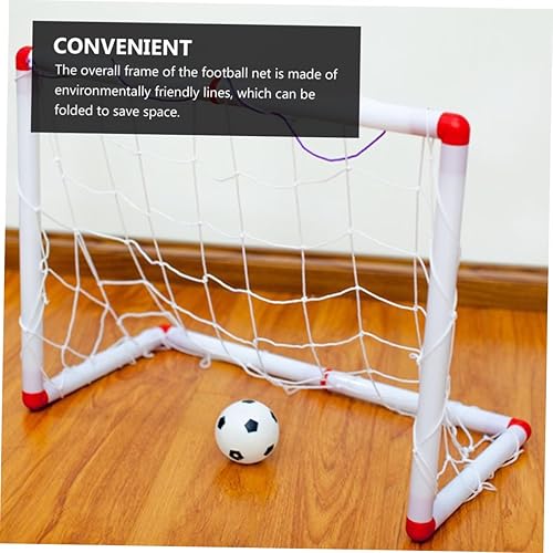 Miniatura 8 de Luxshiny Portería de fútbol portátil plegable para puerta de fútbol ligera resistente a la intemperie para jugar en interiores y exteriores,